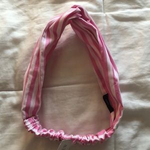 NWT J. Crew Pink and White Striped Headband
